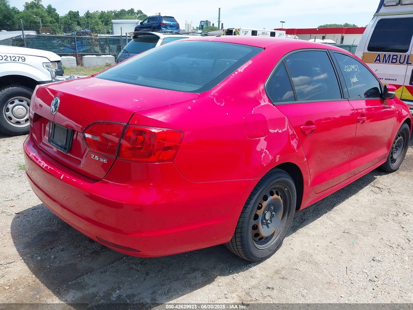 2011 VOLKSWAGEN JETTA VIN: 3VWDX7AJ3BM357053