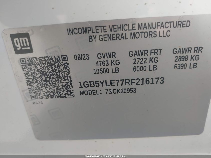 2024 Chevrolet Silverado 2500 - 1GB5YLE77RF216173