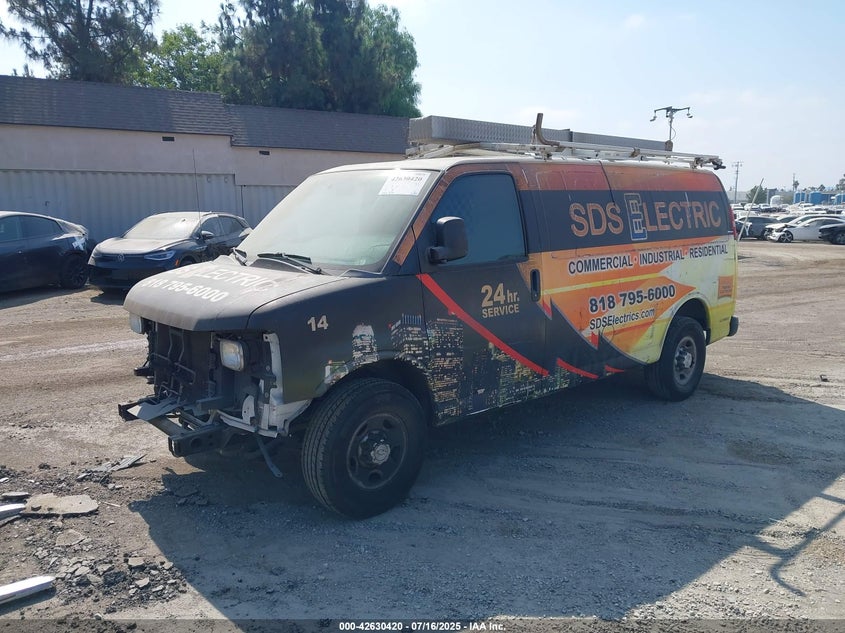 Vin: 1gcwgfca7e1205541, lot: 43123456, chevrolet express 2500 work van 20142