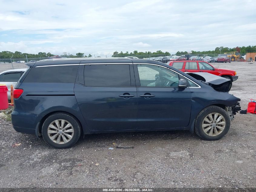 2017 Kia Sedona Ex VIN: KNDMC5C17H6261595 Lot: 42631590