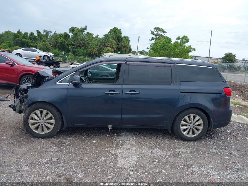 2017 Kia Sedona Ex VIN: KNDMC5C17H6261595 Lot: 42631590