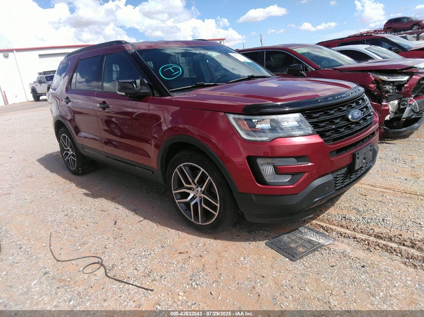 Vin: 1fm5k8gt0hgc48651, lot: 43125080, ford explorer sport 20171