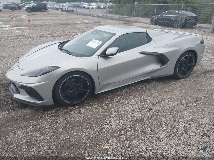 Vin: 1g1ya3d4xr5127507, lot: 43125473, chevrolet corvette stingray rwd  1lt 20242
