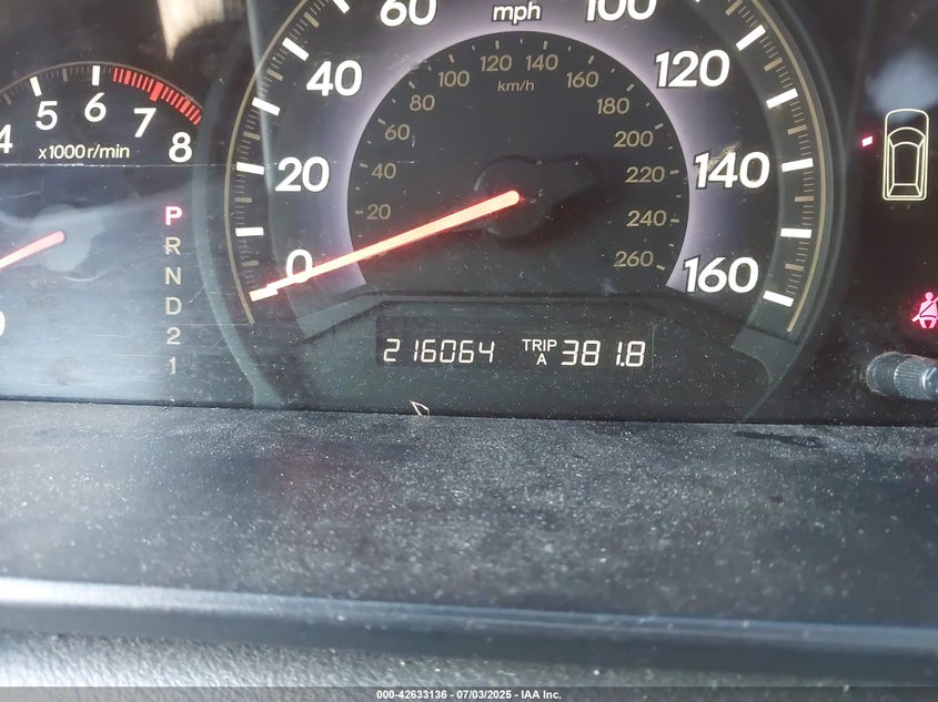 2008 Honda Odyssey Ex-L VIN: 5FNRL386X8B013926 Lot: 42633136