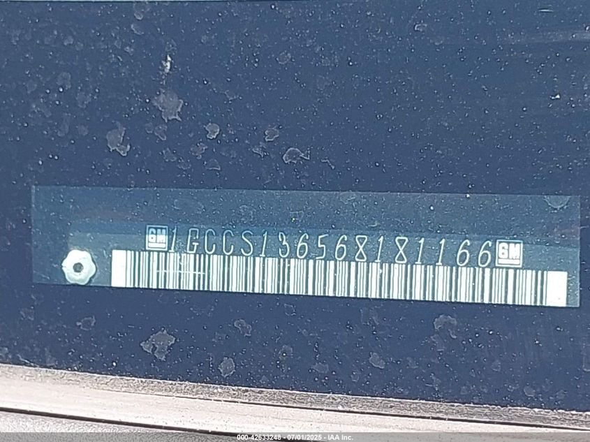 2006 Chevrolet Colorado Lt VIN: 1GCCS136568181166 Lot: 42633248