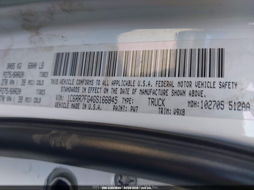 2016 RAM 1500 EXPRESS - 1C6RR7FG4GS166845