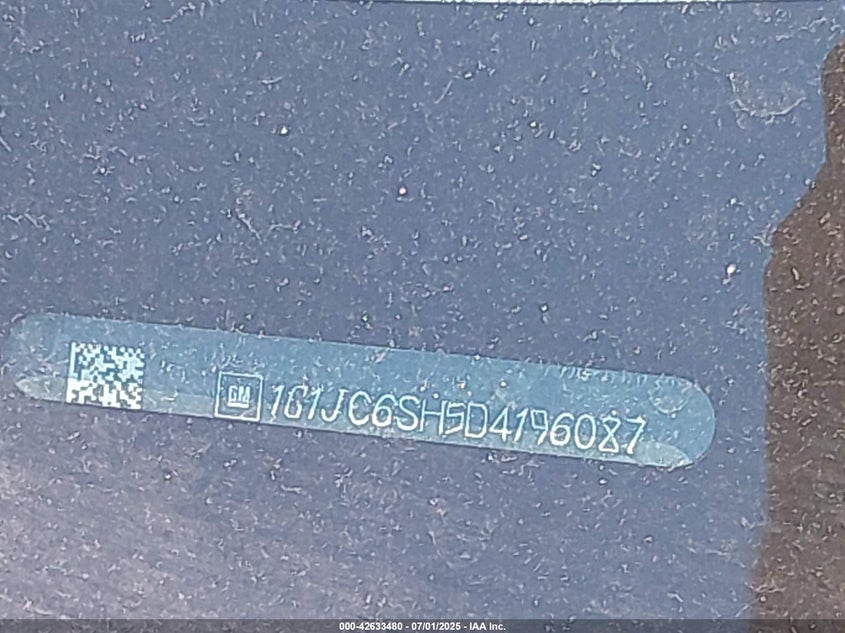 2013 CHEVROLET SONIC LT AUTO - 1G1JC6SH5D4196087