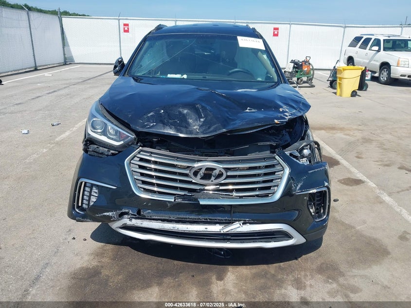 2017 Hyundai Santa Fe Se VIN: KM8SN4HF6HU189182 Lot: 42633618