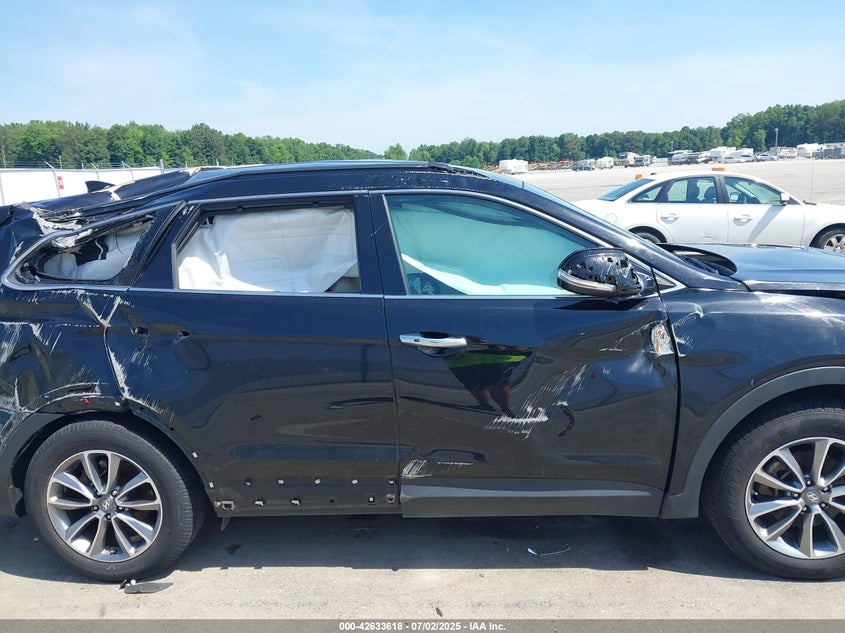 2017 Hyundai Santa Fe Se VIN: KM8SN4HF6HU189182 Lot: 42633618