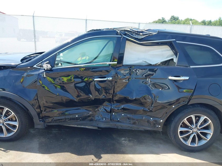 2017 Hyundai Santa Fe Se VIN: KM8SN4HF6HU189182 Lot: 42633618