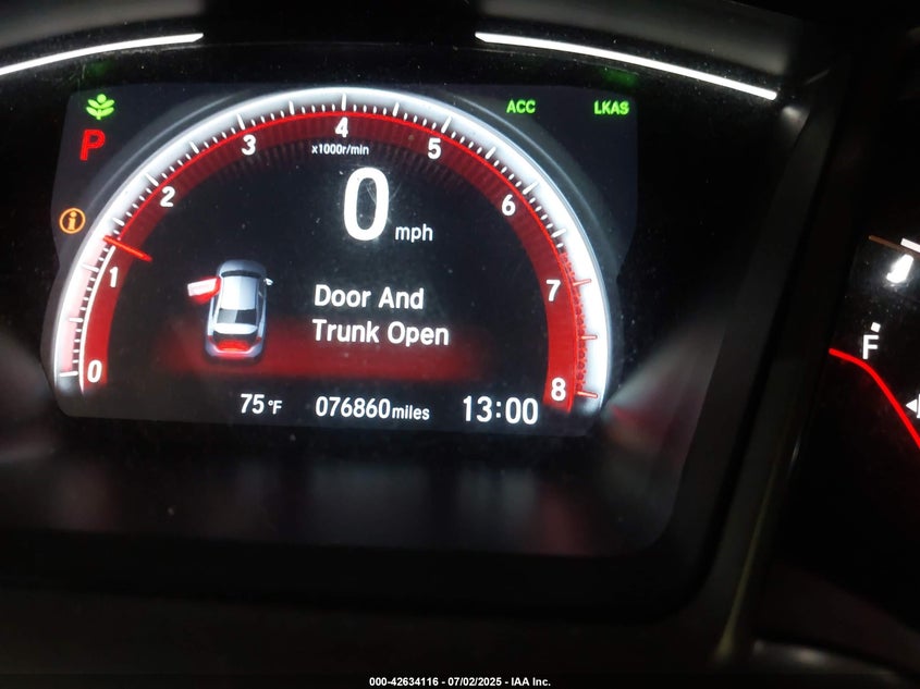 2019 HONDA CIVIC SPORT - 2HGFC2F86KH605506