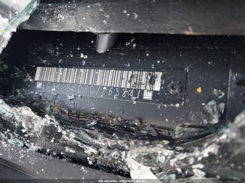 2012 Buick Enclave Premium VIN: 5GAKRDED8CJ263841 Lot: 42634362