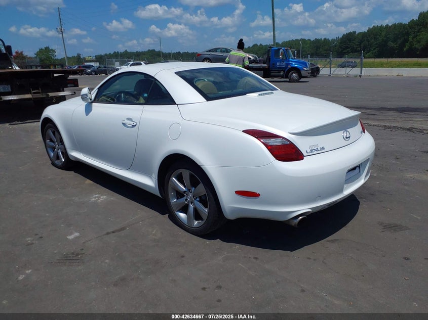 Vin: jthfn2ey4a9021614, lot: 43127703, lexus sc 430 20103