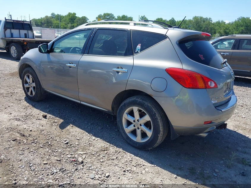2009 NISSAN MURANO VIN: JN8AZ18W59W213646