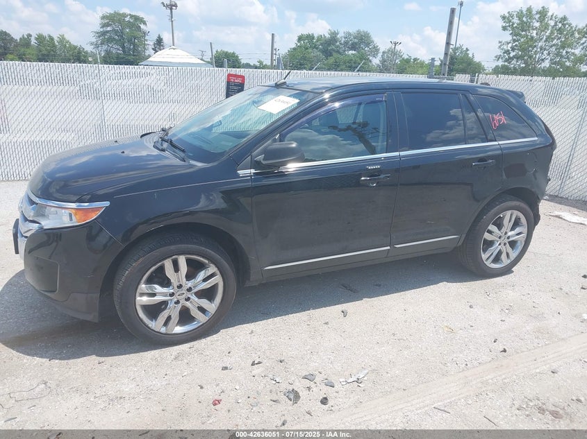 Vin: 2fmdk3kc7cba26162, lot: 43129088, ford edge limited 20122