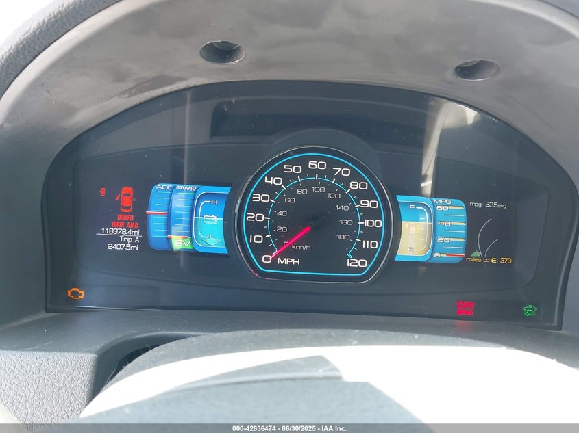 2010 FORD FUSION HYBRID VIN: 3FADP0L38AR338224