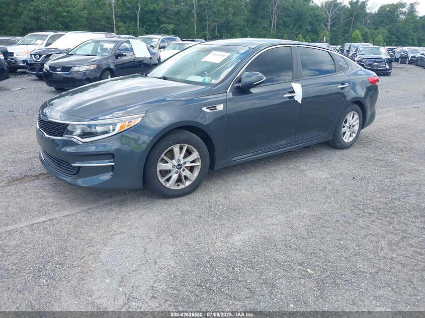 Vin: 5xxgt4l31gg013058, lot: 43129586, kia optima lx 20162