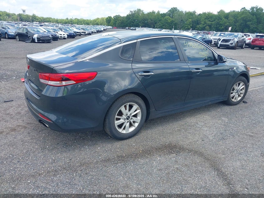 Vin: 5xxgt4l31gg013058, lot: 43129586, kia optima lx 20164