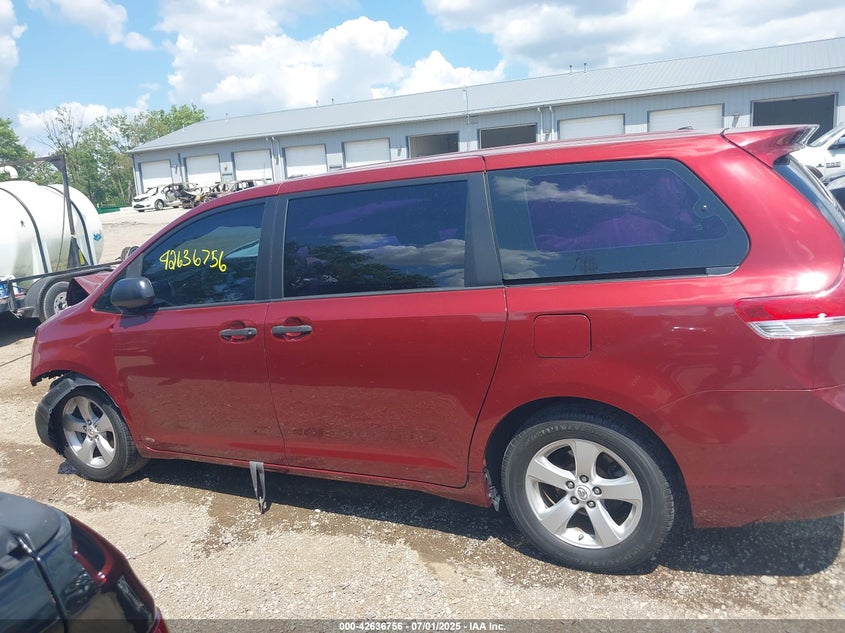 2011 Toyota Sienna Base V6 VIN: 5TDZK3DC0BS031952 Lot: 42636756
