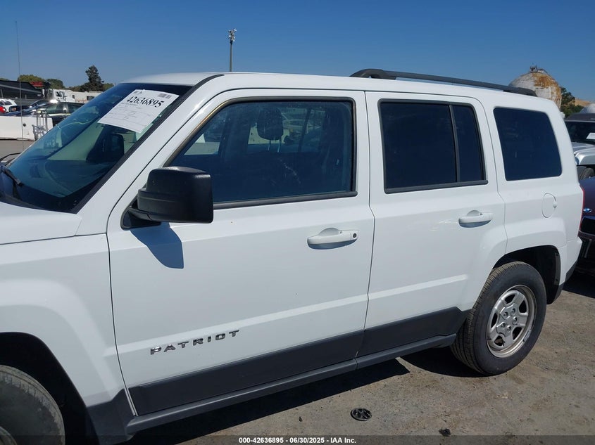 2017 JEEP PATRIOT SPORT FWD - 1C4NJPBA2HD209567