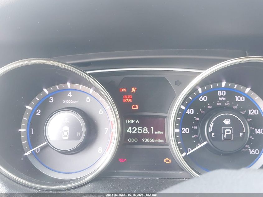 2012 Hyundai Sonata Gls VIN: 5NPEB4AC8CH397075 Lot: 42637585