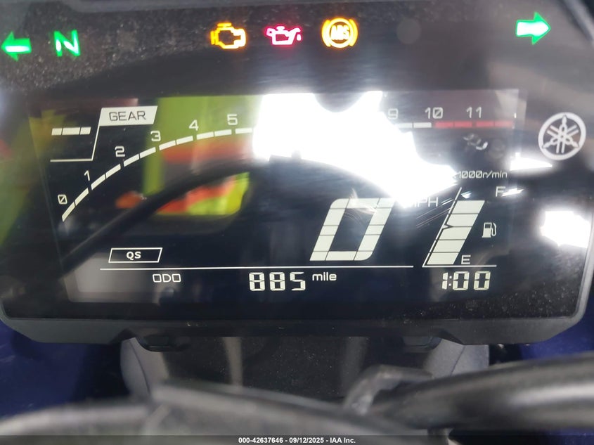 2022 Yamaha Yzfr7 VIN: JYARM38E8NA002136 Lot: 42637646