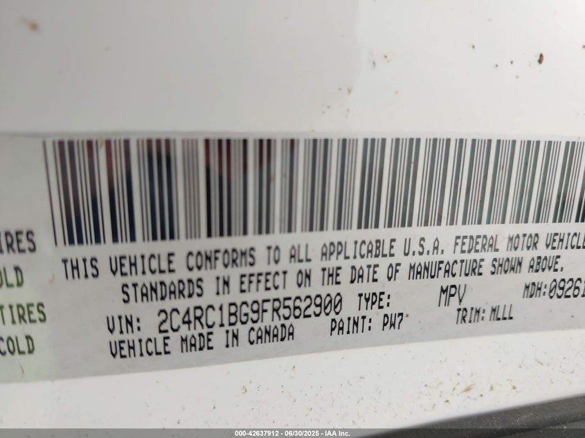 2015 CHRYSLER TOWN & COUNTRY TOURING - 2C4RC1BG9FR562900