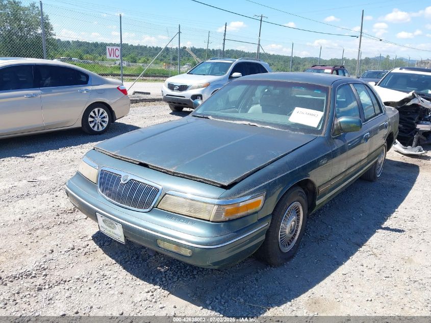 1995 Mercury Grand Marquis Gs green sedan gasoline 2MELM74W5SX692252 photo #3