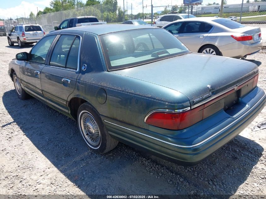 1995 Mercury Grand Marquis Gs green sedan gasoline 2MELM74W5SX692252 photo #4