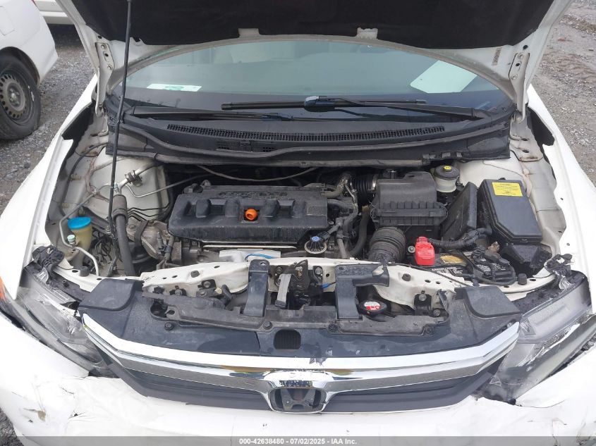 2012 Honda Civic Lx VIN: 19XFB2F58CE108168 Lot: 42638480