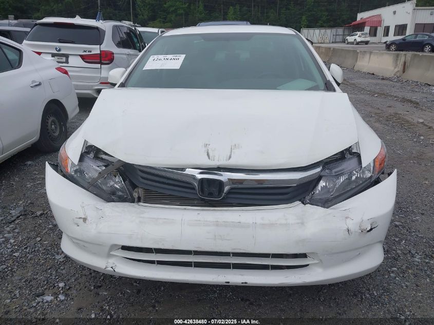 2012 Honda Civic Lx VIN: 19XFB2F58CE108168 Lot: 42638480