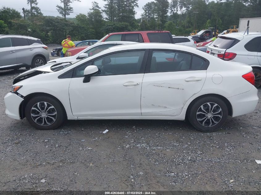 2012 Honda Civic Lx VIN: 19XFB2F58CE108168 Lot: 42638480