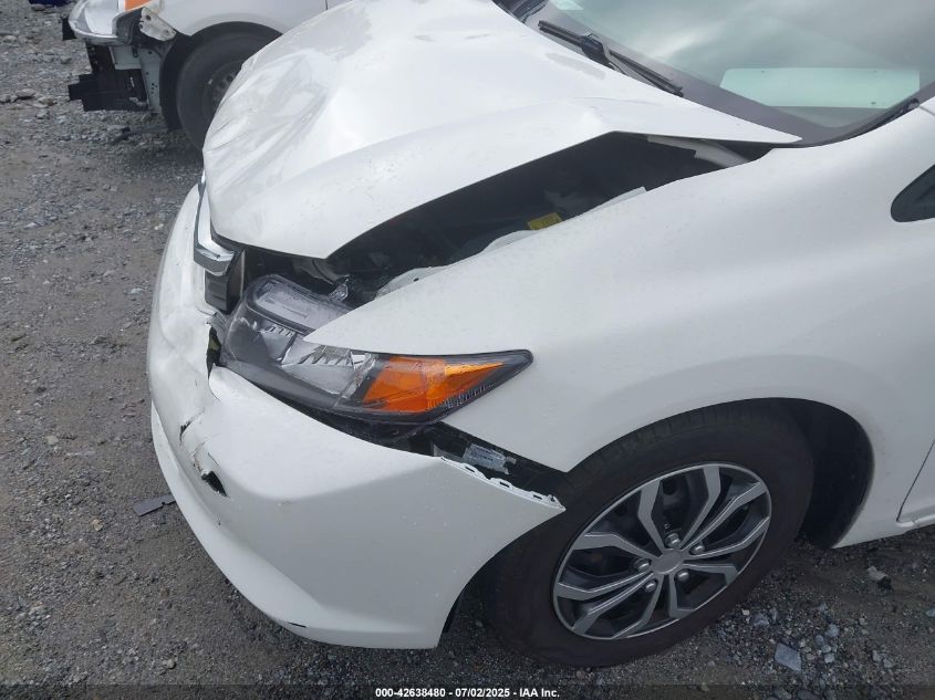 2012 Honda Civic Lx VIN: 19XFB2F58CE108168 Lot: 42638480