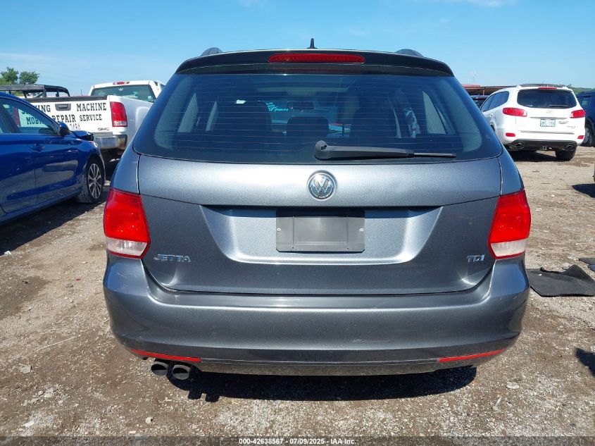 2011 Volkswagen Jetta Sportwagen 2.0L Tdi VIN: 3VWML7AJ6BM717007 Lot: 42638567