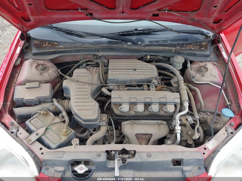 2001 Honda Civic Dx VIN: 1HGEM22231LO23990 Lot: 42640364