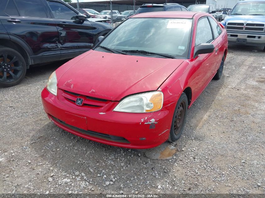 2001 Honda Civic Dx VIN: 1HGEM22231LO23990 Lot: 42640364