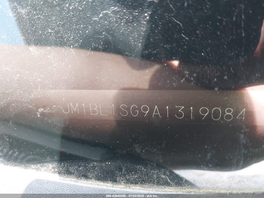 2010 MAZDA MAZDA3 VIN: JM1BL1SG9A1319084