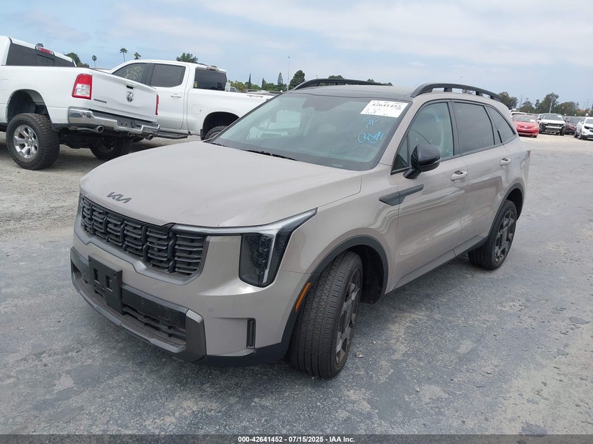 Vin: 5xyrhdjf3sg368812, lot: 43134489, kia sorento x-line ex 20252