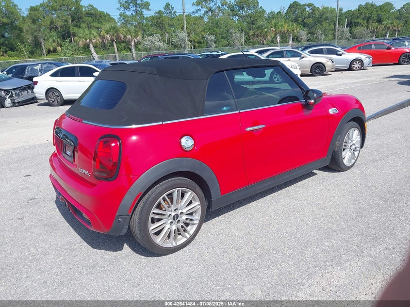 Vin: wmwwj5c01m3m75903, lot: 43134521, mini convertible cooper s 20214
