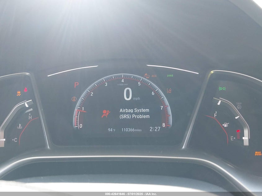 2019 HONDA CIVIC SPORT - 19XFC2F84KE009823