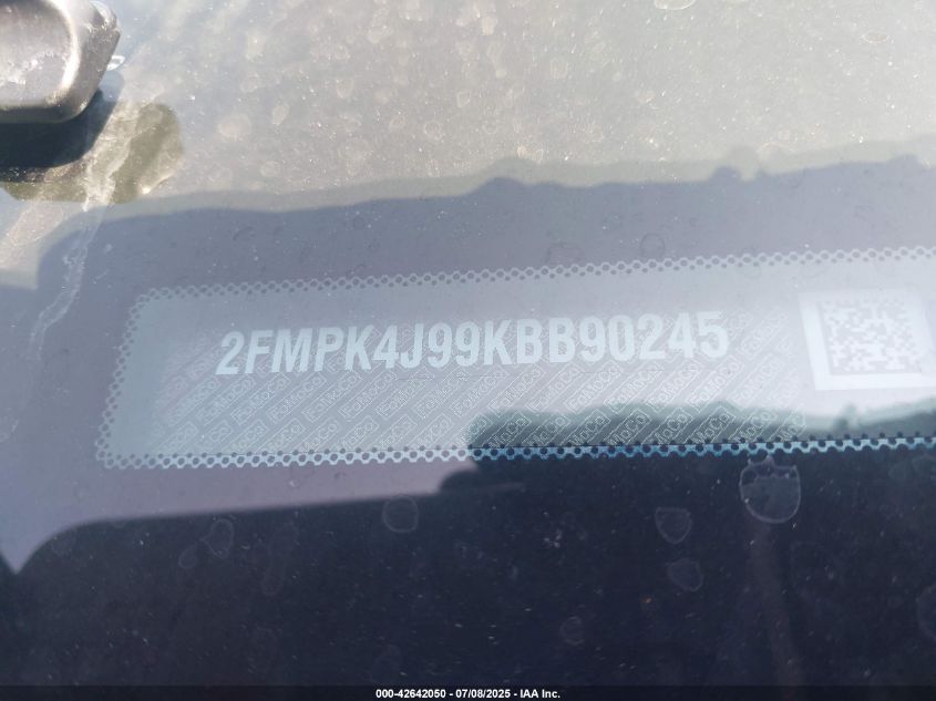 2019 FORD EDGE SEL - 2FMPK4J99KBB90245