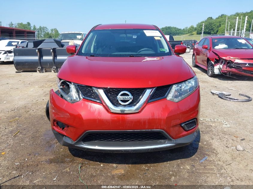 2016 Nissan Rogue S/Sl/Sv VIN: 5N1AT2MV9GC822118 Lot: 42642147