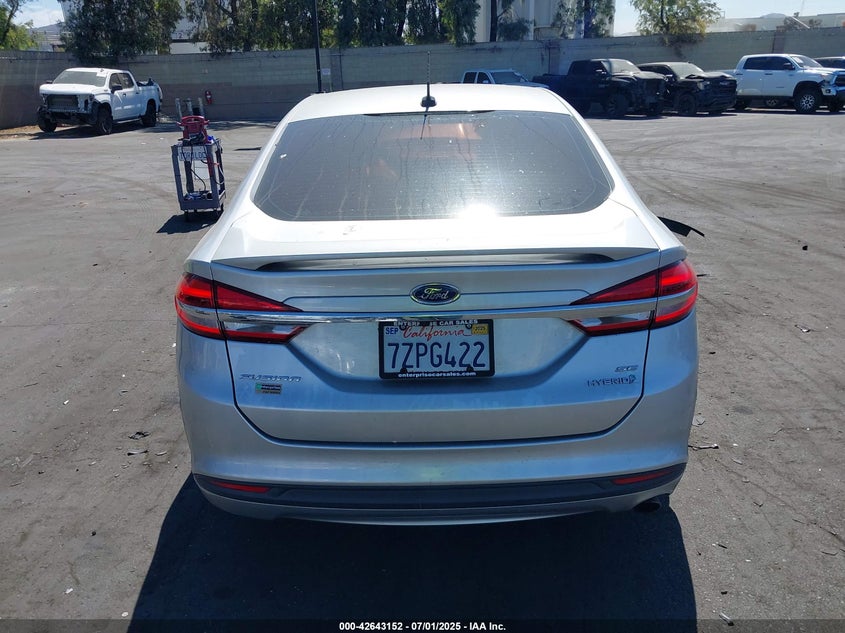 2018 FORD FUSION HYBRID SE - 3FA6P0LU8JR124318