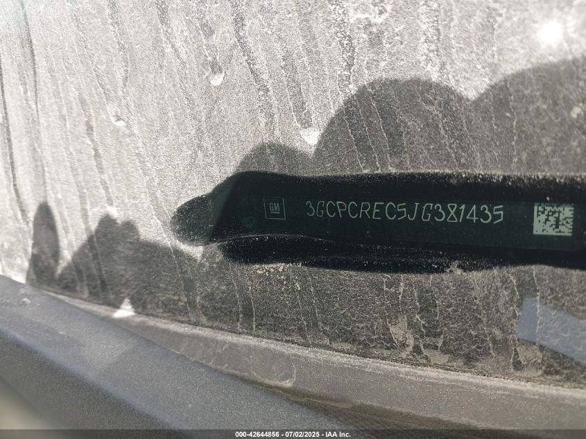 2018 Chevrolet Silverado 1500 1Lt VIN: 3GCPCREC5JG381435 Lot: 42644856