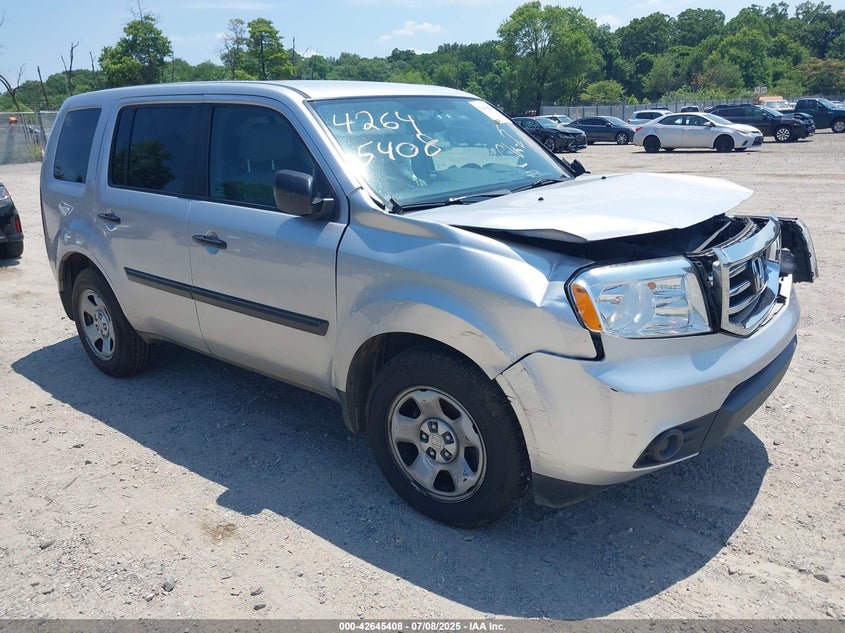 5FNYF4H22EB024677 2014 Honda Pilot Lx auction photo 1
