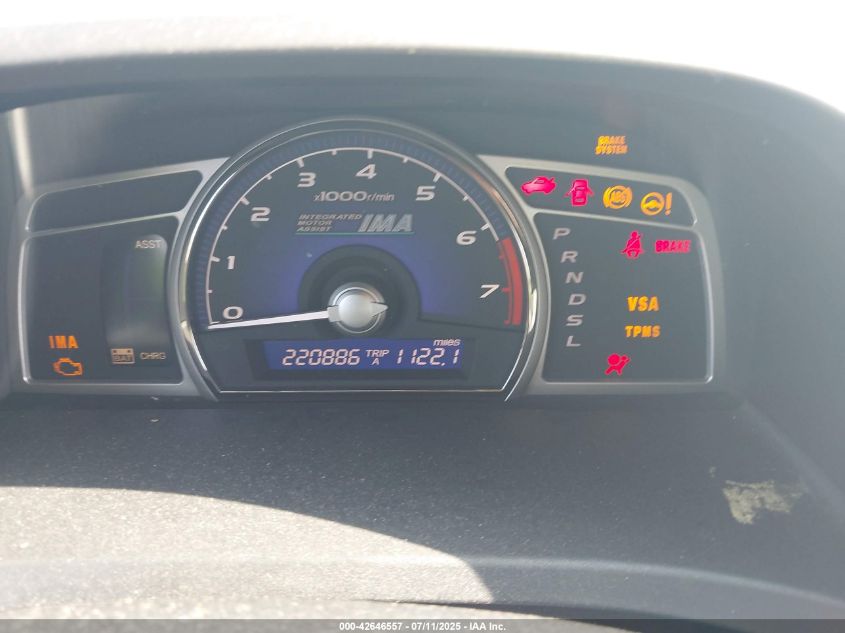 2009 Honda Civic VIN: JHMFA36269F001610 Lot: 42646557