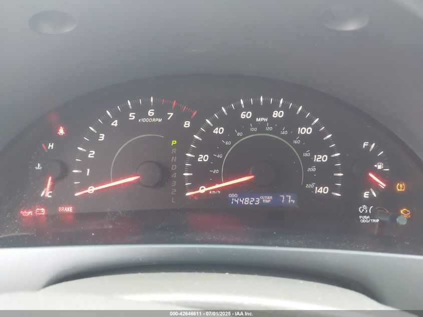 2007 Toyota Camry Le VIN: JTNBE46K773072263 Lot: 42646611