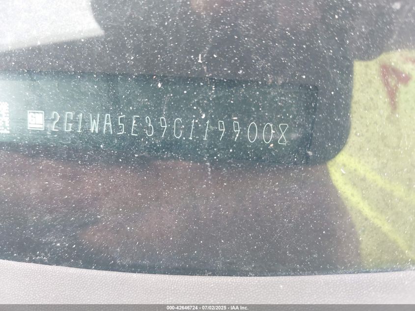 2012 Chevrolet Impala Ls VIN: 2G1WA5E39C1199008 Lot: 42646724