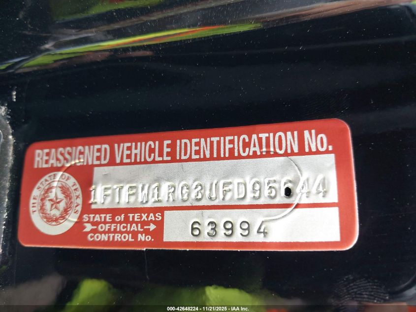 2018 Ford F-150 Raptor VIN: 1FTFW1RG3JFD95644 Lot: 42648224