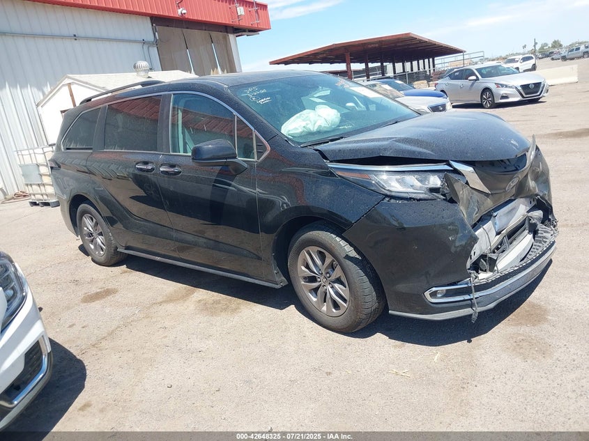 Vin: 5tdyrkec7ps160925, lot: 43141381, toyota sienna xle 2023 img_1